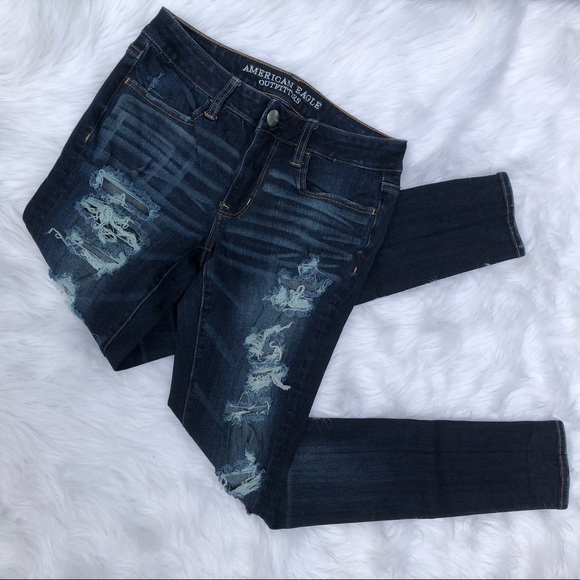 American Eagle Power Fit 360 Distressed Jeggings - Picture 3 of 7